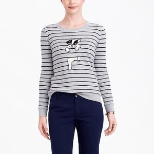 J. Crew Factory French bully stripe sweater SZ M